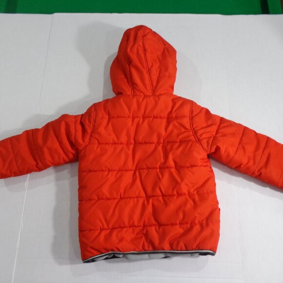 Oshkosh B’Gosh Toddler Boys Fleece Lined Hooded Puffer Jacket Winter Coat Sz 5/6 - Picture 2 of 8